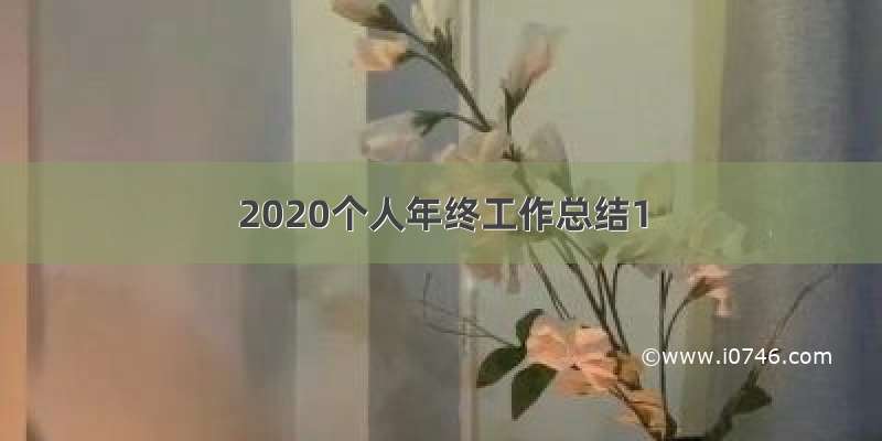 2020个人年终工作总结1