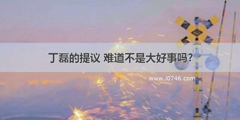 丁磊的提议 难道不是大好事吗？