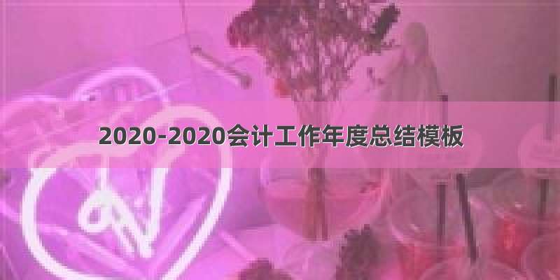 2020-2020会计工作年度总结模板