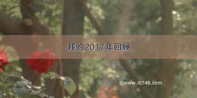 我的2017年回顾