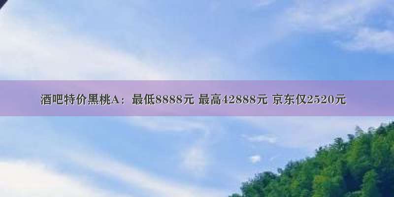 酒吧特价黑桃A：最低8888元 最高42888元 京东仅2520元