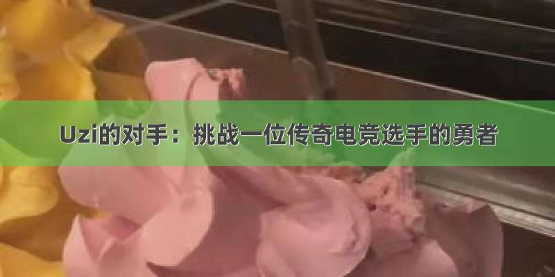 Uzi的对手：挑战一位传奇电竞选手的勇者