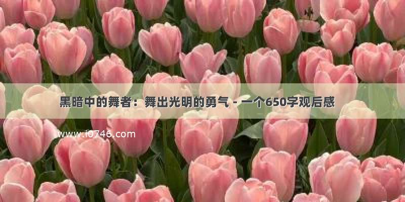 黑暗中的舞者：舞出光明的勇气 - 一个650字观后感