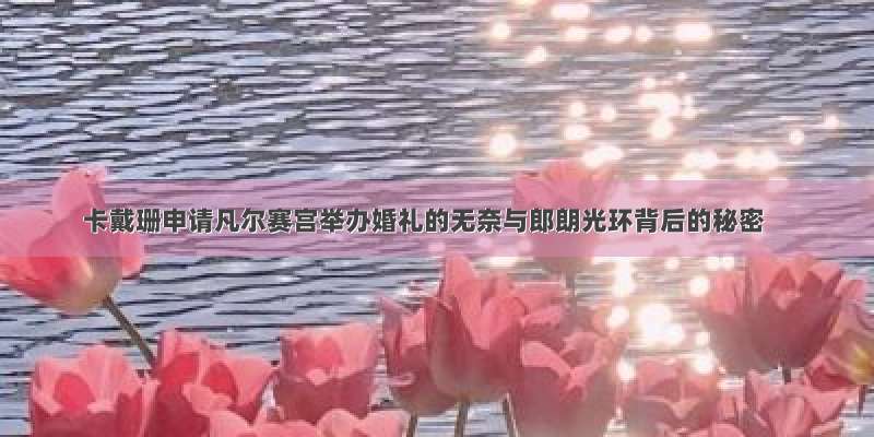 卡戴珊申请凡尔赛宫举办婚礼的无奈与郎朗光环背后的秘密