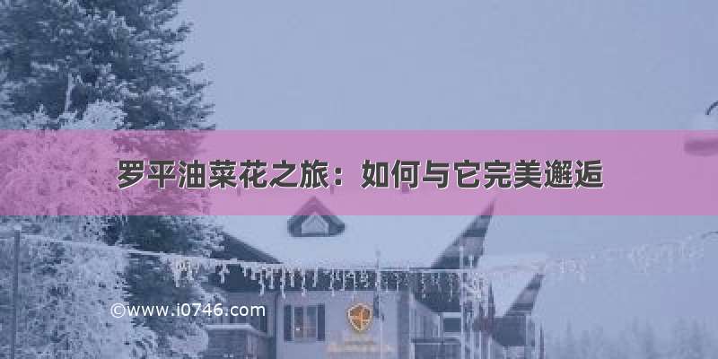 罗平油菜花之旅：如何与它完美邂逅